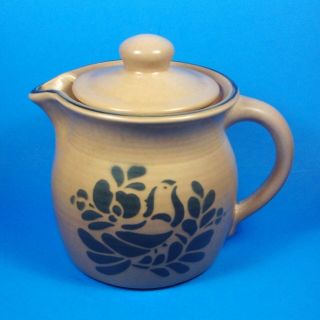 Pfaltzgraff Folk Art 40 Oz Teapot Tea Pot With Lid Usa