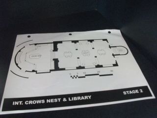 Supernatural - Tv Series - Concept Art Sheet - Ep - " Int Crows Nest & Library "