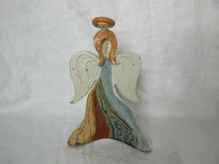Glazed Ceramic Pottery Stoneware Hand Crafted Angel Figurine