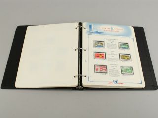 Near Complete 1951 - 1973 United Nations Un White Ace Stamp Album Packed Full