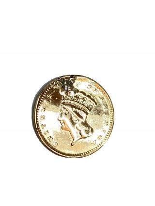 1856 U.  S.  Indian Princess Head $1 One Dollar Gold Coin
