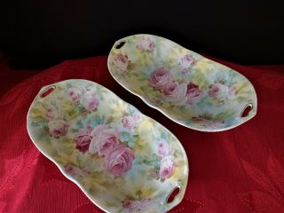 8 Inch Royal Bayreuth Rose Tapestry Relish Trays