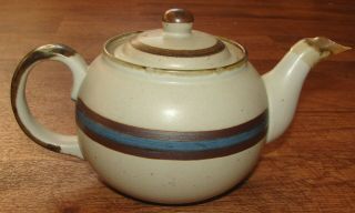 Otagiri Horizon Hand Crafted Stoneware Teapot W/ Lid Mid Century Modern