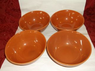 4 Ikea Fargrik Burnt Orange Cereal Bowls 15199 - 1 6.  5 " More Available