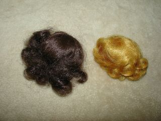 Two Vintage Barbie Wigs,  Blonde,  Brunette,  Older