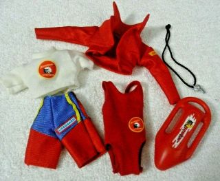 MATTEL BARBIE BAYWATCH SWIMSUIT CLOTHES WHISTLE FLOAT 3