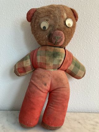 Antique Vintage Toy Mini Teddy Bear Doll House Beanie Attic Find Rustic Folk Art