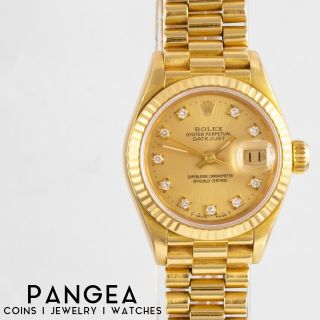 1987 Rolex Datejust Presidential 18k Gold Champagne Dia.  Dial 26mm Watch 69178