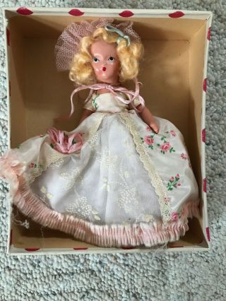 Vintage Nancy Ann Bisque American Character Doll Southern Belle 57 W/box