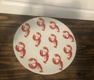 Studio Nova Lobster Red 12 - 1/4 " Chop Plate Round Platter Y0723