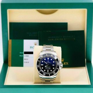 Rolex 116660 Deepsea Deep Blue Sea Dweller Stainless Steel Box Paper 2017