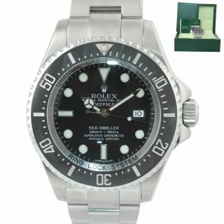 2010 Papers Rolex Sea - Dweller Deepsea 116660 Steel 44mm Black Ceramic Dive Watch