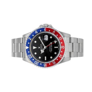 Rolex GMT - Master II Pepsi Auto 40mm Steel Mens Oyster Bracelet Watch Date 16710 2