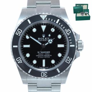 2020 Papers Rolex Submariner 41mm Black Ceramic 124060ln No Date Watch Box