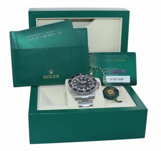 2020 PAPERS Rolex Submariner 41mm Black Ceramic 124060LN No Date Watch Box 2