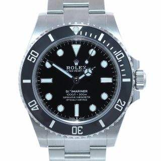 2020 PAPERS Rolex Submariner 41mm Black Ceramic 124060LN No Date Watch Box 3