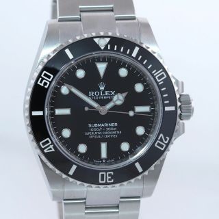 2020 PAPERS Rolex Submariner 41mm Black Ceramic 124060LN No Date Watch Box 4