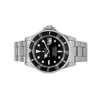 Rolex Submariner Date Auto 40mm Steel Mens Oyster Bracelet Watch 1680 2