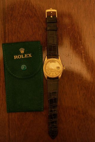 Rolex President Daydate 36mm With Rolex,  On Brown Rolex Alligator Strap