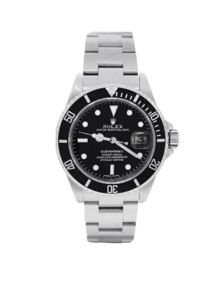 Rolex Submariner Date Steel Black Dial/bezel Mens 40mm Watch 16610 T749666