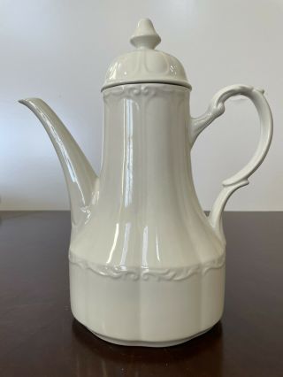 Vintage Sterling Colonial English Ironstone J & G Meakin Teapot Coffee Pot & Lid