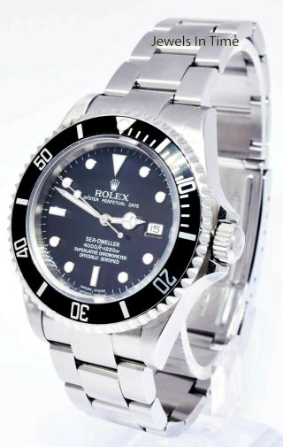 Rolex Sea - Dweller Stainless Steel Mens Dive 40mm Watch Box/Papers F 16600 2