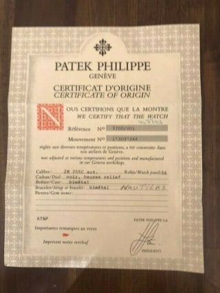 Patek Philippe Nautilus - 1 Owner; 18k Yellow Gold & Stainless Steel 5