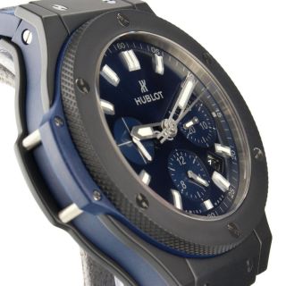Hublot Big Bang 44mm Ceramic Automatic Self Wind Blue Watch 301.  CI.  7170.  LR 6