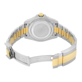 Rolex GMT - Master II Steel Gold Black Dial Ceramic Bezel Mens Watch 116713 6