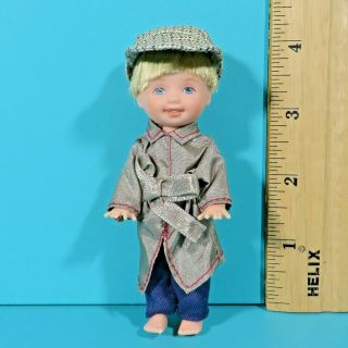 Barbie Kelly Friend Detective Tommy Dressed Outfit Hat Blonde Boy Doll No Shoes