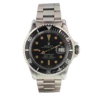 Rolex Submariner Steel 40 Mm Black Dial Automatic Watch 1680 Circa 1968