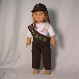 Brownie Girl Scouts Uniform For American Girl Doll