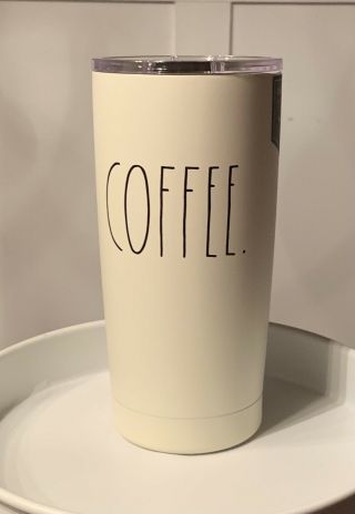 Rae Dunn “coffee” Insulated Stainless Steel Tumbler W/ Lid 17oz