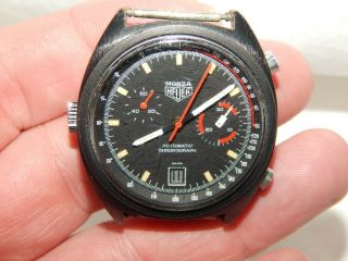 1970s Heuer Monza 150.  501 Watch Cal 15 Automatic Chronograph Tag 100