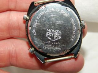 1970s Heuer Monza 150.  501 Watch Cal 15 Automatic Chronograph TAG 100 5