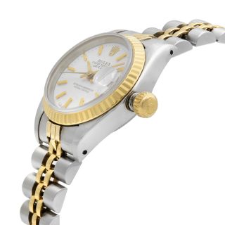 Rolex Datejust Steel Yellow Gold White Sticks Dial Automatic Ladies Watch 69173 3