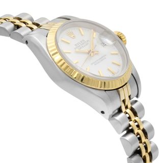 Rolex Datejust Steel Yellow Gold White Sticks Dial Automatic Ladies Watch 69173 4