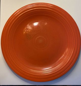 Fiestaware Vintage Fiesta " Radioactive Red " (?) Dinner Plate