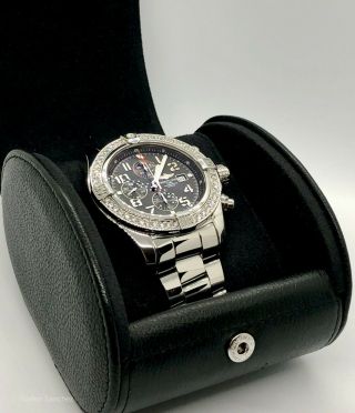 Breitling Avenger Ii Chronograph Watch A1337111 - Bc29 Ss W Diamond Bezel