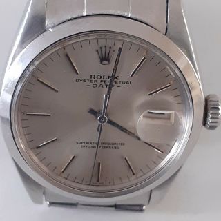 Rolex Date 34 Mm Steel Automatic Oyster Watch 1500 Circa 1967