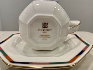 Givenchy Paris Yamaka Japan Octagonal Tea Coffee Cup Porcelain US Ship 2