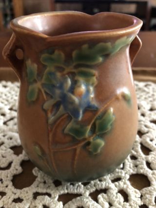 Roseville Pottery Columbine Vase 12 - 4