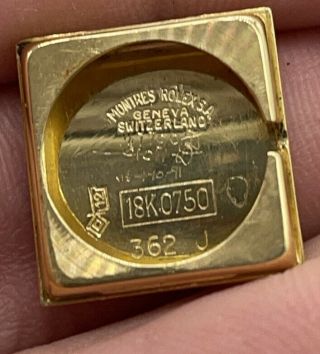 Vintage ROLEX LADIES PRECISION 362 18K GOLD DRESS Watch 1400 Movmt 37 Grams Box 5