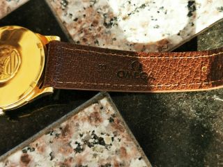 Omega Constellation Solid 18k Gold Chronometer Vintage Men ' s Swiss Wristwatch 6