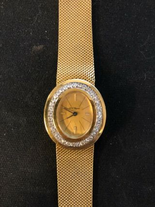 Chopard 18k Yellow Gold With Diamond Bezel Vintage Cocktail Ladies Watch