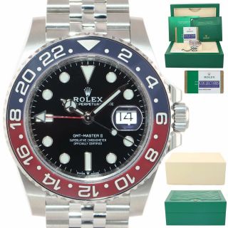 2018 Papers Rolex Gmt Master Pepsi Red Blue Jubilee Ceramic 126710 Watch Box