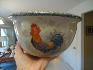 Home & Garden Party Ltd Rooster 10 " Deep Mixing Bowls