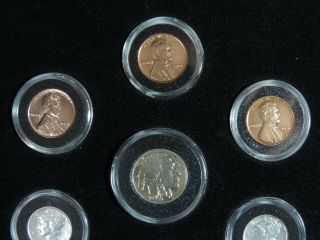 1931 P D S U.  S.  Coin Set Lincoln Wheat Cent Mercury Dimes 1931 S Buffalo Nickel 2