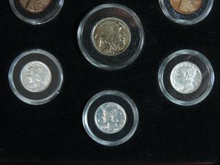 1931 P D S U.  S.  Coin Set Lincoln Wheat Cent Mercury Dimes 1931 S Buffalo Nickel 3
