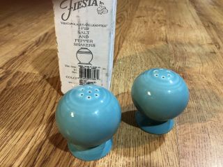 Fiestaware Turquoise Salt And Pepper Shakers